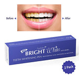 AsaVea Teeth Whitening Pen, 2 pens, More Than 20 Uses, Effective, Painless