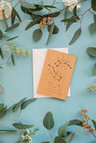 Big & Little Dipper Constellation Wood Card [Personalized Gifts, Custom Message
