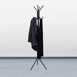Mind Reader COATRACK11 Standing Metal Coat Rack Hat Hanger 11 Hook for Jacket