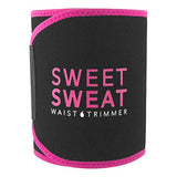 Sports Research Sweet Sweat Premium Waist Trimmer for Men & Women Black/Pink