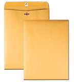 Quality Park 9 x 12 Clasp Envelopes, Storing or Mailing Documents, 28 lb