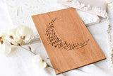 My Sun Moon & Stars EE Cummings Wood Card [Personalized Gifts, Custom Message