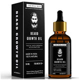 Beard Growth Oil by THE REAL MAN. Men's Mustache & Beard Growth Oil,100% Natural & Organic, Conditioner & Softener for Men,50ml (1.69oz). Beard Care With Best Beard Oil - For Best Beard Look