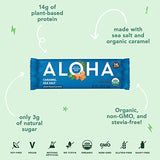 ALOHA Organic Plant Based Protein Bars |Caramel Sea Salt | 12 Count, 1.9oz Bars