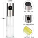 Ruolan Olive Oil Sprayer Bottle for Cooking,Oil Sprayer Mister Food-Grade Glass Oil