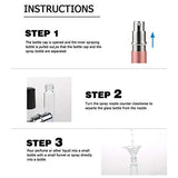 Vtrem Refillable Perfume Atomizer Pump 5 Milliliter 5PCS Mini Portable Spray Bottle With Window Travel Fragrance Empty Bottle Easy To Fill Scent Multicolor Gold, Silver, Blue, Purple, Pink