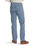 Wrangler Authentics Men's Relaxed Fit Comfort Flex Jean, Light Stonewash, 29W x 30L