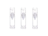 12PCS Clear Empty Portable Refill Airless Vacuum Pump Bottles Cosmetic Make-up Cream Lotion Sample Travel Packing Toiletries Liquid Storage Container Vial Jars for Emulsion Face Cream Shower Gel