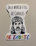 Tiger King Sticker - Joe Exotic Sticker - Tiger King - Carole Baskin - Carole Baskin