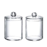 SheeChung Qtip Dispenser Apothecary Jars Bathroom - Qtip Holder Storage Canister