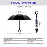 Spar. Saa Double Layer Inverted Umbrella with C-Shaped Handle, Anti-UV