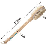 Shower Brush with Soft and Stiff Bristles, Exfoliating Skin and A Soft Scrub, Double-sided