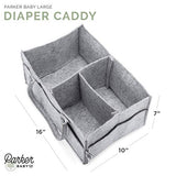 Parker Baby Diaper Caddy - Nursery Storage Bin and Car Organizer for Diapers