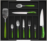 Bamboo Kitchen Drawer Organizer - Expandable Silverware Organizer/Utensil Holder