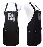 Trendy Salon Aprons Manicure Pedicure Nail Tech Apron, The Nail Lady (Silver)