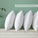 MIULEE Throw Pillow Insert Hypoallergenic Premium Pillow Stuffer Sham Square