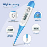 Thermometer for Adults, 10s Digital Oral Thermometer for Fever (Light Blue)