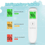 Touchless Thermometer, Forehead Thermometer with Fever Alarm and Memory Function