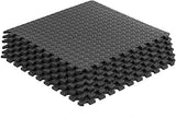 Epic Fitness EVA Foam Interlocking Exercise Gym Floor Mat Tiles, 1/2" Thick 24 Square