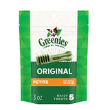 Greenies Original Dental Dog Treats, Petite Size for Dogs 15-25 Lbs, 3 Oz Pouch