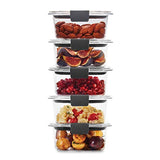 Rubbermaid Leak-Proof Brilliance Food Storage Set | 1.3 Cup Plastic Containers