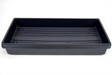 5 Pack of Durable Black Plastic Growing Trays (Without Drain Holes) 21" X 11" X 2"