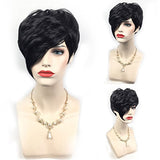 FCHW Black Short Hair Wigs For Black Women Synthetic Short women's Wigs With Bang Wig African American Women Wigs (FCHW-NZ-14489)