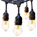 48 FT ADDLON Outdoor String Lights Commercial Grade Weatherproof Strand Edison