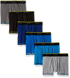 Hanes Boys' Cool Comfort Breathable Mesh Boxer Brief 6-Pack, Assorted, Small