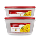 Rubbermaid Easy Find Vented Lids XL Serving Food Storage Set of 2 (4 Pieces Total)