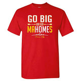 Xtreme Apparrel Go Big or Go MaHomes Football Kids T-Shirt (Youth-XS) Red