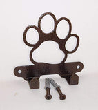 Dog Leash Hook Hanger. Dog Paw. Copper Vein Color. Made in USA. Solid Steel