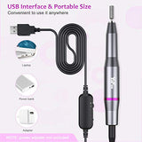 Electric Nail Drill- Professional Portable Manicure Pedicure E-file Kit with Acrylic