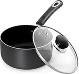 Utopia Kitchen 2 Quart Nonstick Saucepan with Glass Lid - Multipurpose Use