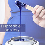 Houseables Non-Woven Wax Roll, Epilating Strips, w/Disposable Wooden Applicators, 3” x 100 yard, Hair Removal Strip, Tear-Resistant Cotton, for Soft Wax, Face, Body, Professional Esthetician Supplies