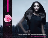Outre Rose 100% Virgin Remi Weave – Yaki (14 INCH, 4 - LIGHT BROWN)