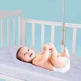 Waterproof Fitted Crib Mattress Pad and Toddler Crib Mattress Protective Baby Crib