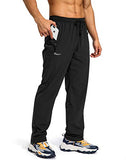 Pudolla Men's Workout Athletic Pants Elastic Waist Jogging Running Pants