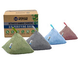 4 Pack of 200g Naturally Activated Bamboo Charcoal Air Purifying Bags | Natural Home