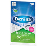 DenTek Triple Clean Floss Picks, 90 Count