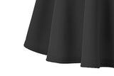 Urban CoCo Women's Basic Versatile Stretchy Flared Casual Mini Skater Skirt (XS, Black)