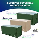 YardStash Heavy Duty Waterproof Deck Box Cover Protects from Outdoor Rain Wind