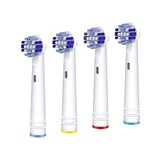 Replacement Toothbrush Heads Compatible with Oral B Braun, 4 Pack Professional