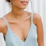 4mm Cuban Chain Link Necklace 18k Gold Curb Chain Choker Minimalist Jewelry
