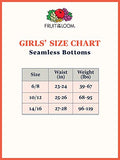 Fruit of the Loom Big Girls' Seamless Underwear Multipack, Brief - 6 Pack - Assorted, 6/8