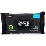 DUDE Wipes Flushable Wipes Dispenser, Unscented Wet Wipes with Vitamin-E & Aloe