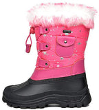 DREAM PAIRS Toddler Ksnow Fuchsia Isulated Waterproof Snow Boots -10 M US Toddler