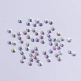 PrettyG 2880pcs SS8 Nail Crystals AB Coating Nail Art Sparkly Round Flatback Rhinestones, Non-Self-Adhesive AB-S8