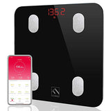 FITINDEX Bluetooth Body Fat Scale, Smart Wireless BMI Bathroom Weight Scale Body