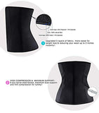 YIANNA Waist Trainer for Women Underbust Latex Sport Girdle Corsets Cincher